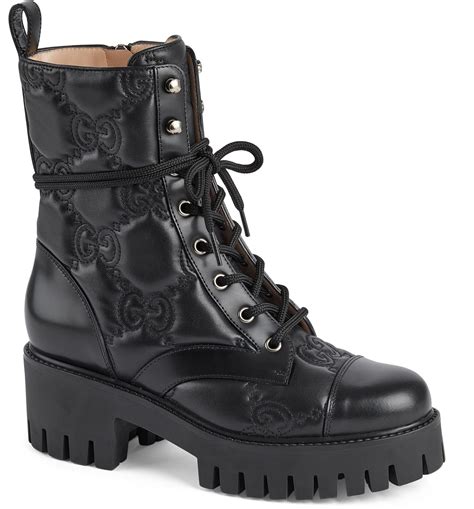 combat boots gucci.